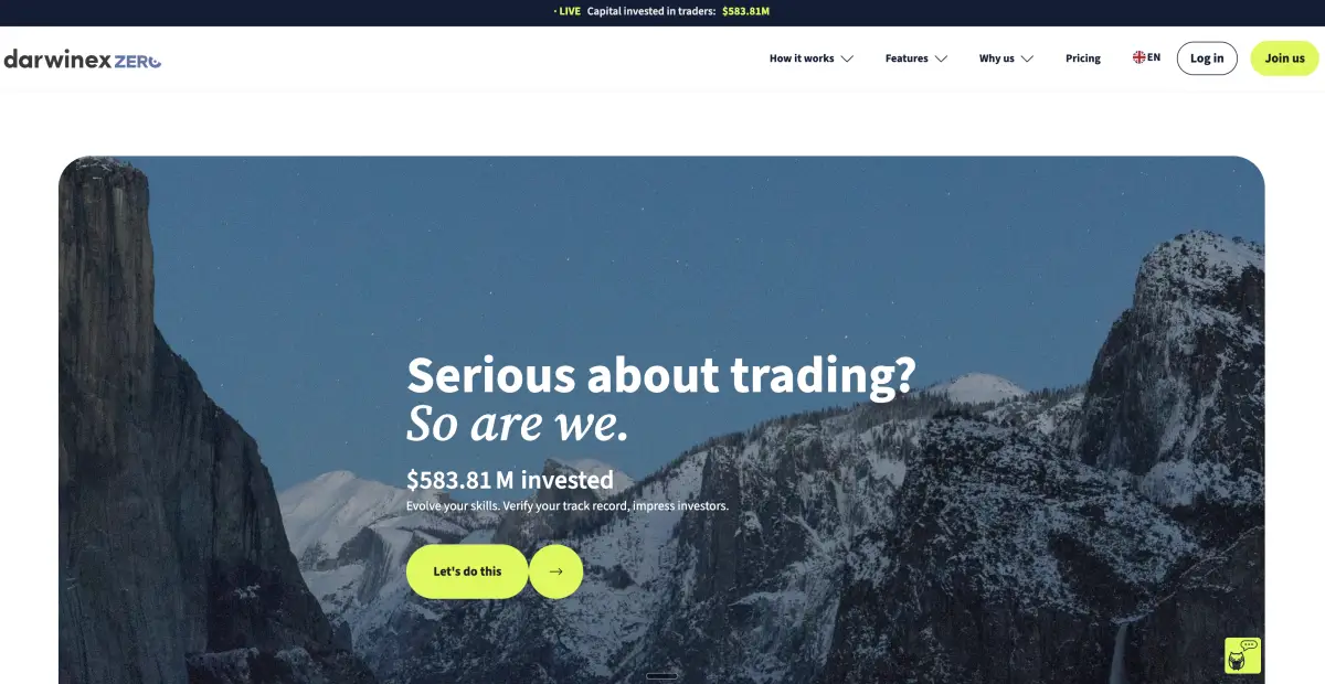 Darwinex Zero official website screenshot